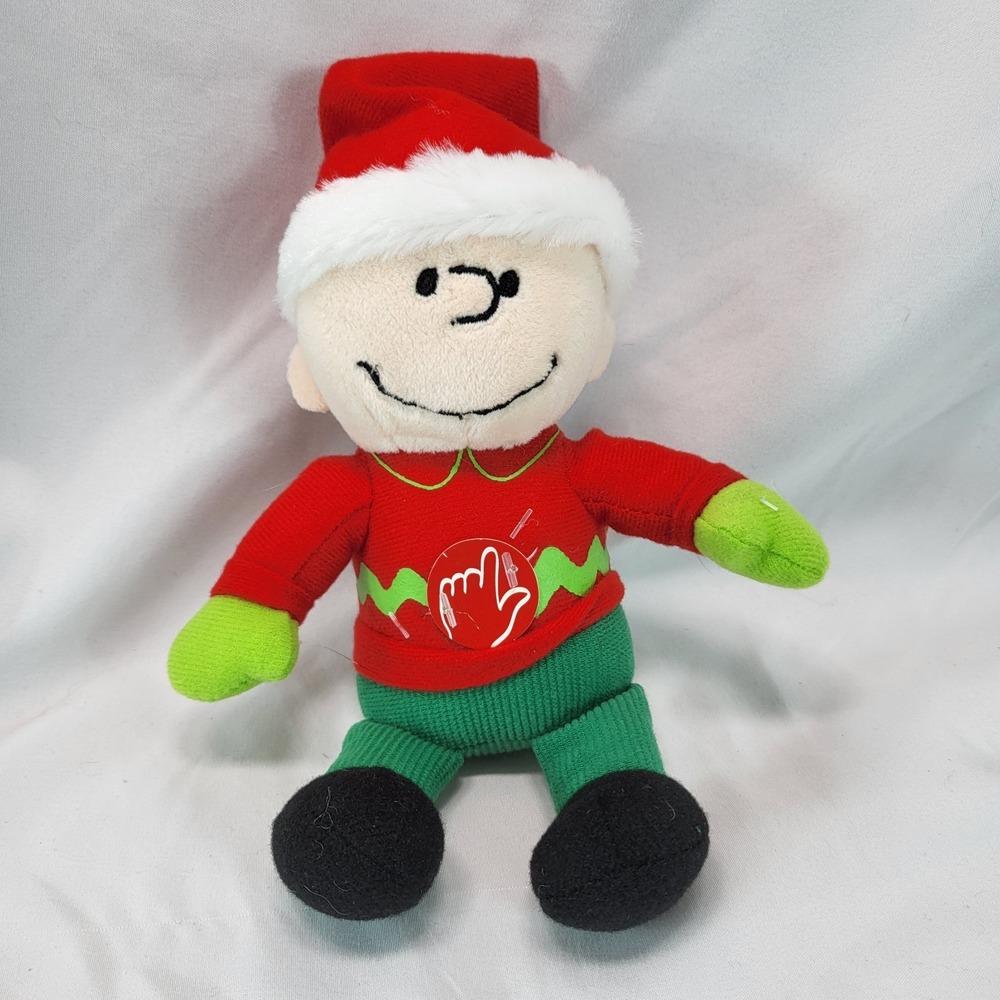Peanuts 2021 A Charlie Brown Christmas 10" Musical Theme Song Stuffed Plush Doll